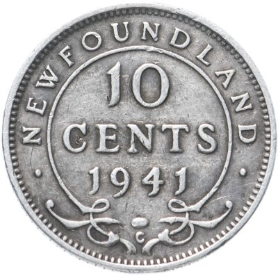 купить Ньюфаундленд 10 центов (cents) 1941