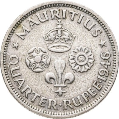 купить Маврикий 1/4 рупии (rupee) 1946