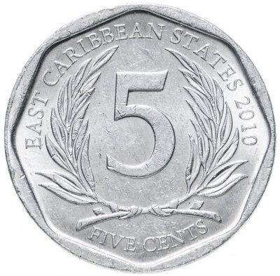 купить Восточные Карибы 5 центов (cents) 2010