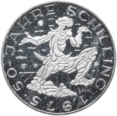 купить Австрия 100 шиллингов (shillings) 1975 "50 лет шиллингу"