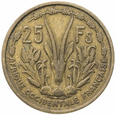 купить Французская Западная Африка 25 франков (francs) 1956