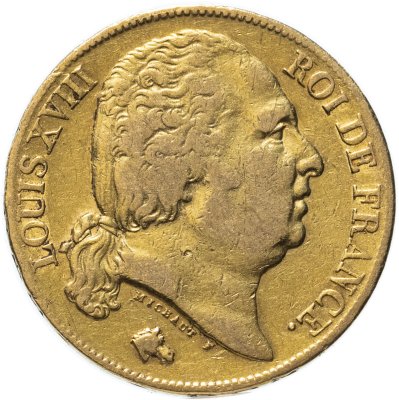 купить Франция 20 франков (francs) 1818