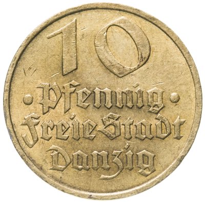 купить Данциг 10 пфеннигов (pfennig) 1932