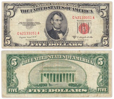 купить США 5 долларов 1953 series 1953B (Pick 381) Smith-Dillon