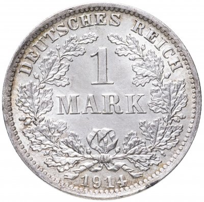 купить Германия (Германская империя) 1 марка 1914 D знак монетного двора: "D" - Мюнхен