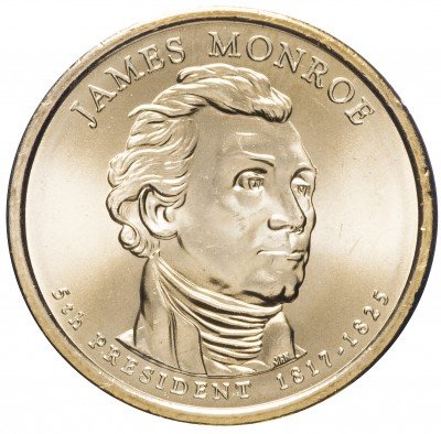 купить США 1 доллар 2008 P "5-й президент США - Джеймс Монро"