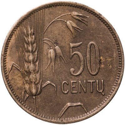 купить Литва 50 центов (cents) 1925