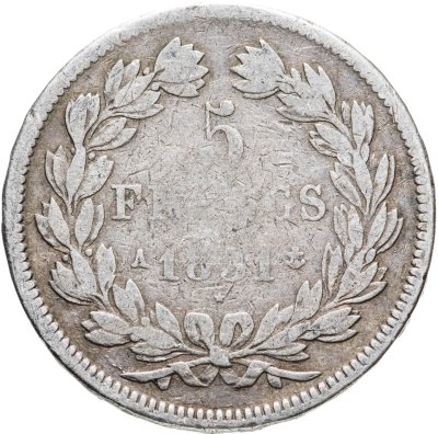 купить Франция 5 франков (francs) 1831