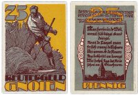 купить Германия (Мекленбург-Шверрин: Гнойен) 25 пфеннигов 1922 (441.1а/B1)