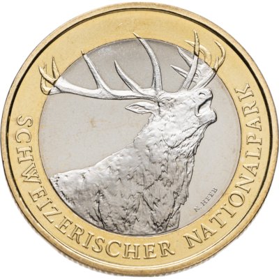 купить Швейцария 10 франков (francs) 2009 "Швейцарский национальный парк - олень"