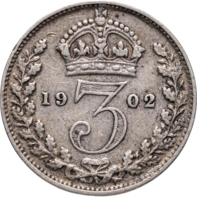 купить Великобритания 3 пенса (pence) 1902