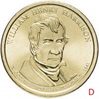 купить США 1 доллар 2009 D "9-ый Президент США - Уильям Генри Гаррисон"