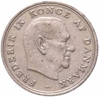 купить Дания 1 крона 1960-1972 (Корь Фредерик IX) - случайный год