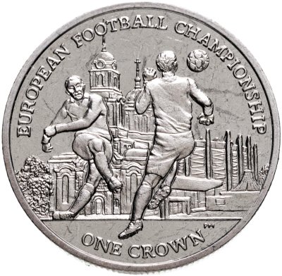 купить Остров Мэн 1 крона (crown) 2012 "Чемпионат Европы по футболу 2012, Польша-Украина"