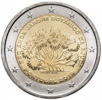 купить Португалия 2 евро 2018 "250 лет Ботаническому саду в Ажуде"