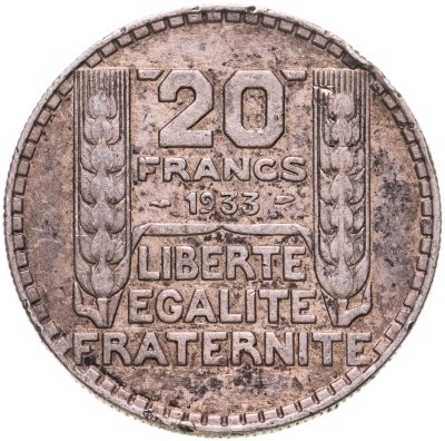 купить Франция 20 франков 1933