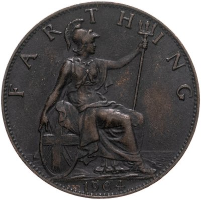 купить Великобритания 1 фартинг (farthing) 1904