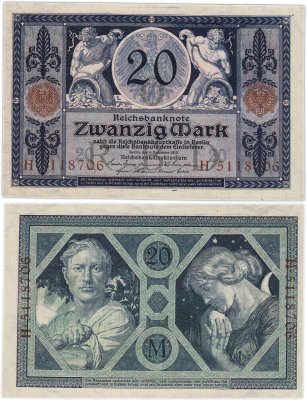 купить Германия 20 марок 1915