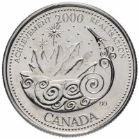 Купить Канада 25 центов (cents) 2000 "Миллениум- Достижения"