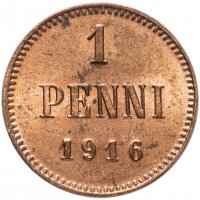 Купить 1 пенни (penni) 1916