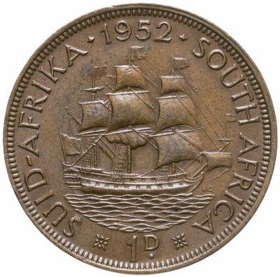 купить ЮАР 1 пенни (penny) 1952