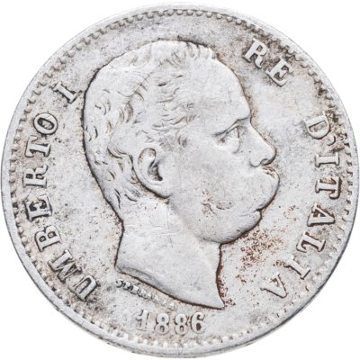 купить Италия 1 лира 1886