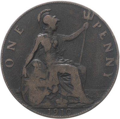 купить Великобритания 1 пенни (penny) 1910