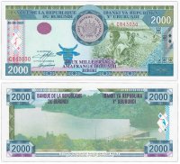 купить Бурунди 2000 франков 2001