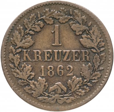 купить Германия, Баден 1 крейцер 1862