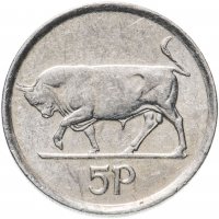 Купить Ирландия 5 пенсов (pence) 1992-2000