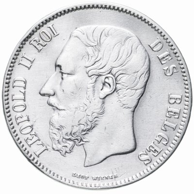 купить Бельгия 5 франков 1869 "Леопольд II"