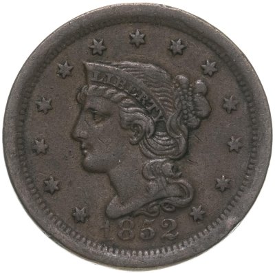 купить США 1 цент 1852 Liberty Head Cent