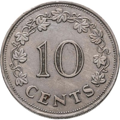 купить Мальта 10 центов 1972