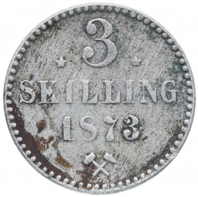 купить Норвегия 3 скиллинга (skilling) 1873