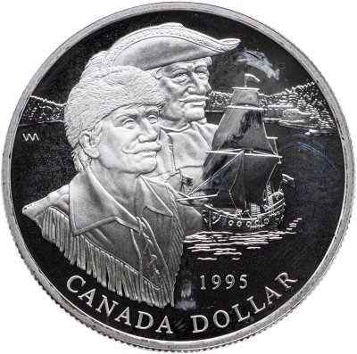 купить Канада 1 доллар (dollar) 1995 "325 лет Компании Гудзонова залива"