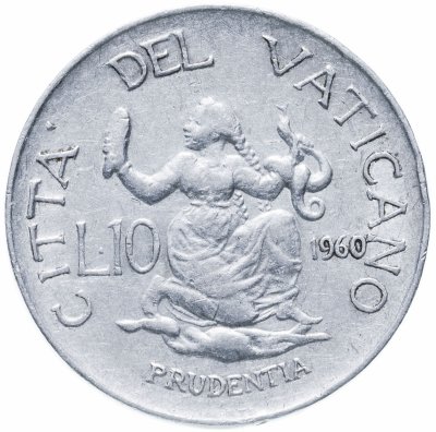 купить Ватикан 10 лир (lire) 1960