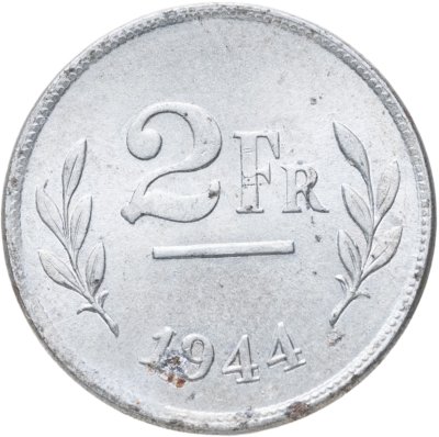 купить Бельгия 2 франка 1944
