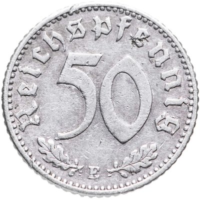 купить Германия 50 рейхспфеннигов 1935, знак монетного двора: "E" - Мульденхюттен