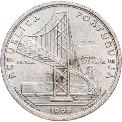 купить Португалия 20 эскудо (escudos) 1966 "Открытие моста Антониу Салазара"