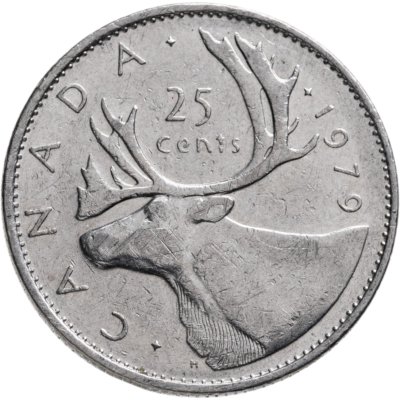купить Канада 25 центов (cents) 1979 Молодая королева