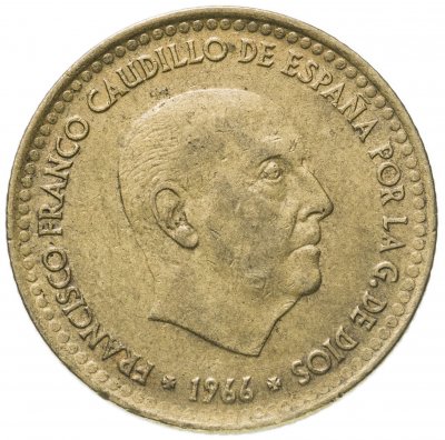 купить Испания 1 песета 1966