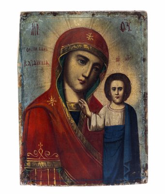 купить Икона "Казанская Божья Матерь", дерево, масло, Российская Империя, 1880-1900 гг.