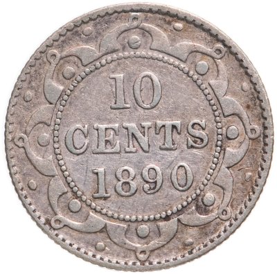 купить Ньюфаундленд 10 центов (cents) 1890