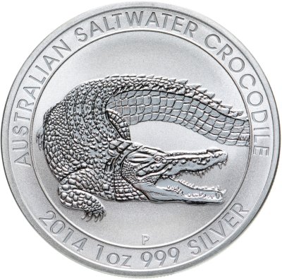 купить Австралия 1 доллар (dollar) 2014 P Australian Saltwater Crocodile (крокодил)