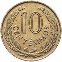 Купить Уругвай 10 сентесимо (centesimos) 1960
