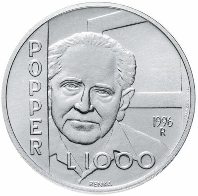 купить Сан-Марино 1000 лир (lire) 1996 "Карл Раймунд Поппер"