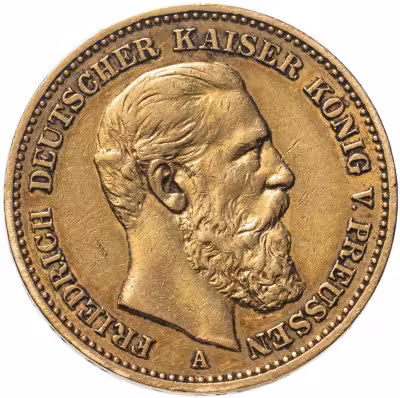 купить Германская империя (Пруссия) 20 марок (mark) 1888 Фридрих III