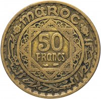 купить Марокко 50 франков 1952 год