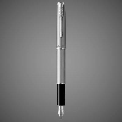 купить Перьевая ручка Parker Sonnet Entry Point Stainless Steel CT, перо: F, цвет чернил: black, в подарочной упаковке, Металлы: нержавеющая сталь, палладий, пластик, 2026 г.