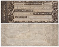 купить США 5 долларов 18-- (Bank of Windsor) Вермонт